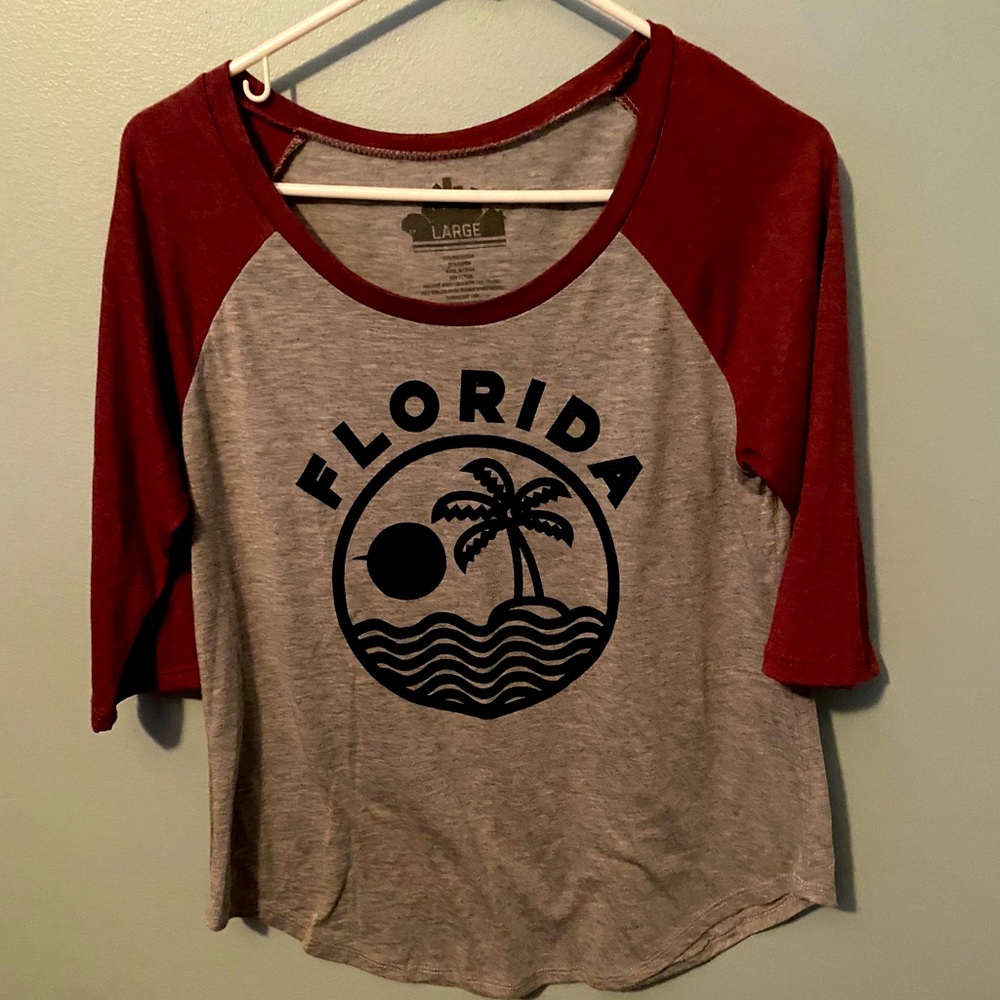 3 quarter length sleeve t shirt